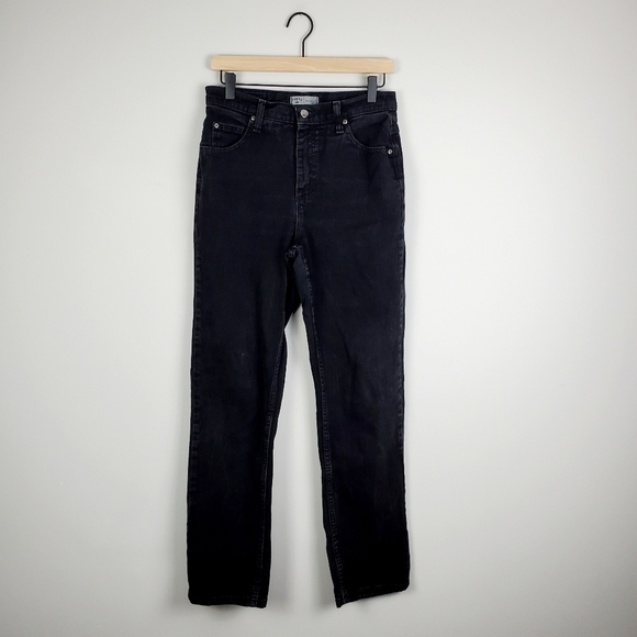 Riders by Lee Relaxed Straight Black Denim 6M - Picture 2 of 10